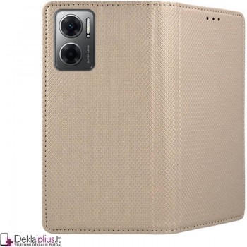 Telone atverčiamas dėklas - auksinės spalvos (Xiaomi Poco M5/Poco M4 5G/Redmi 10 5G) Telone atverčiamas dėklas - auksinės spalvos (Xiaomi Poco M5/Poco M4 5G/Redmi 10 5G)